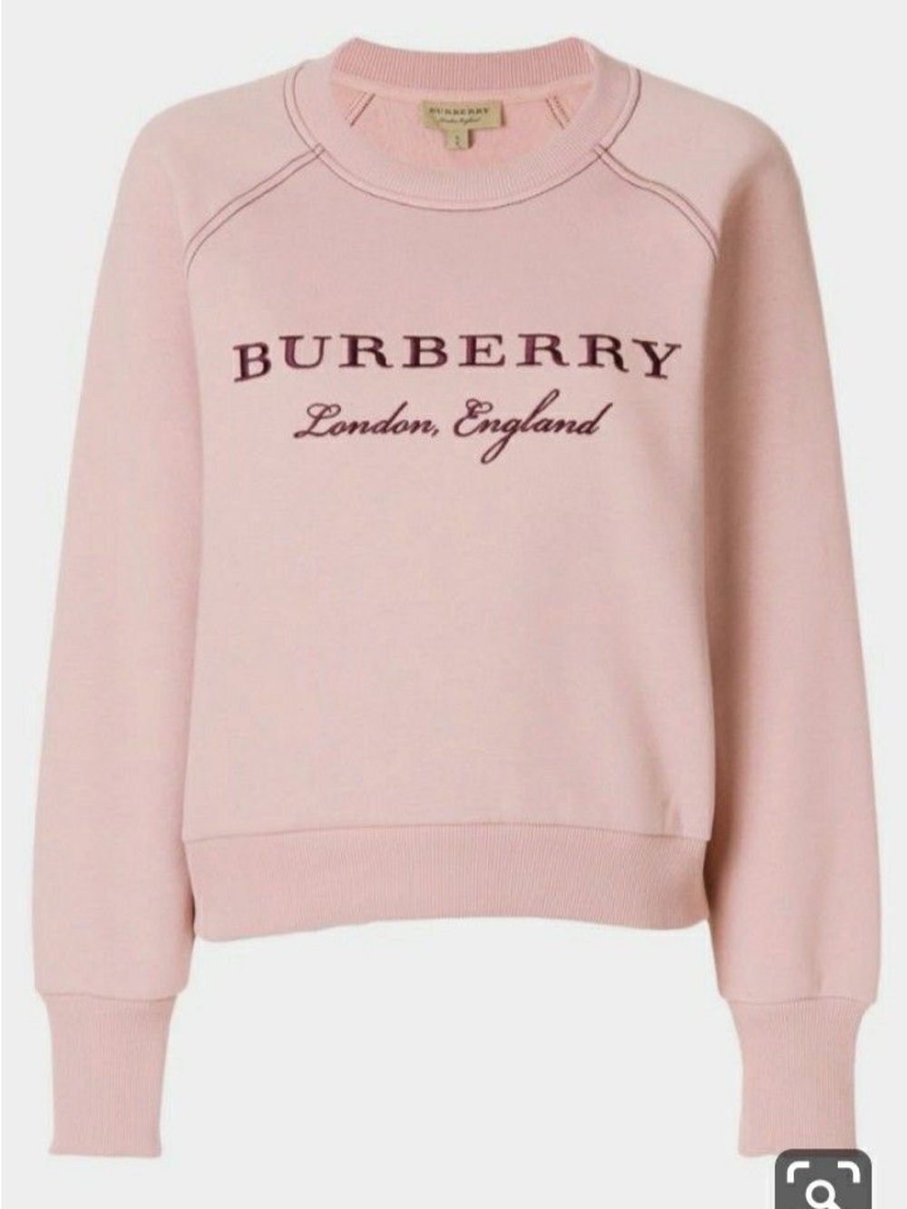 Burberry | Light Pink Logo Pullover Sweatshirt